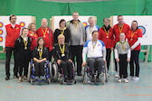 Gruppenfoto der Schützinnen und Schützen der LM Halle 2019 des WBRS Verbandes
